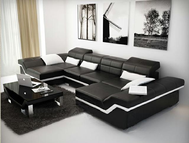 LEDERSOFA XXL SOFA ECKSOFA WOHNLANDSCHAFT BIG COUCH LEDERGARNITUR POLSTER NEU