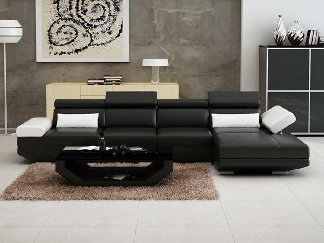 Wohnlandschaft Polster Ecke Eck Sofa Couch Garnitur Landschaft Leder - AlfredC