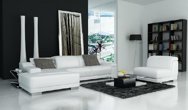 Wohnlandschaft Polster Ecke Eck Sofa Couch Garnitur Landschaft Leder Neu / 2711B