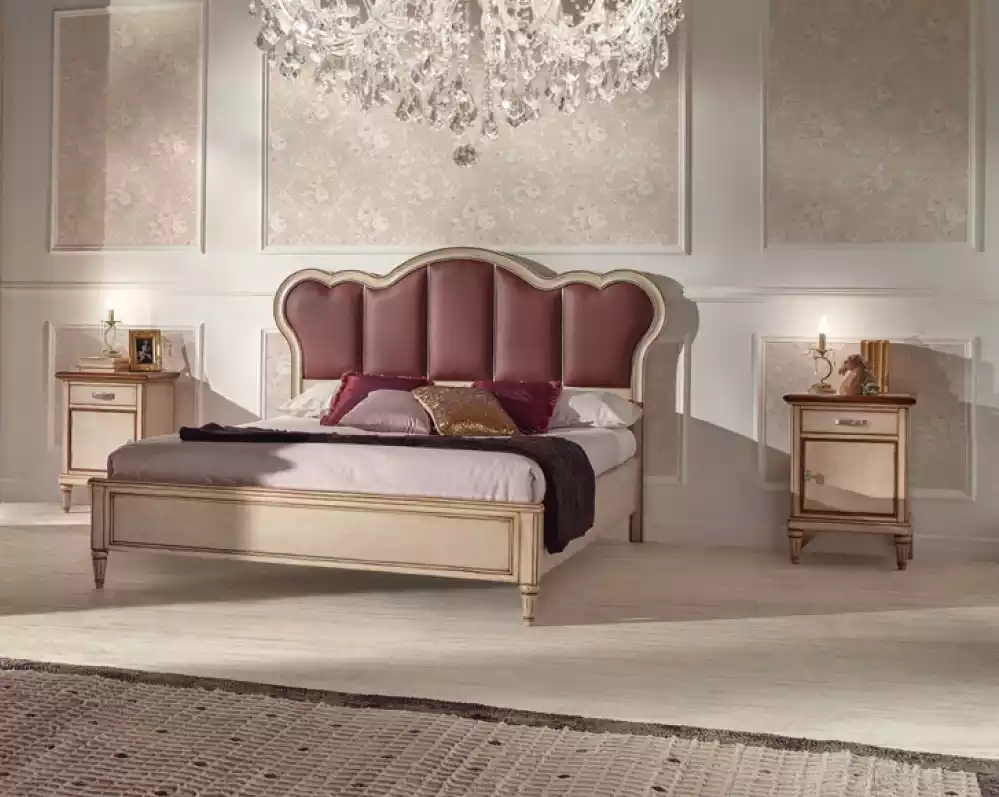 Schlafzimmer Komplett Nachttische Modern Bett Luxus Set Designer Möbel Neu