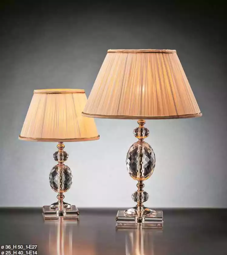 Designer Kristall Tischlampe Kronleuchter Wohnzimmer Einrichtung Modern