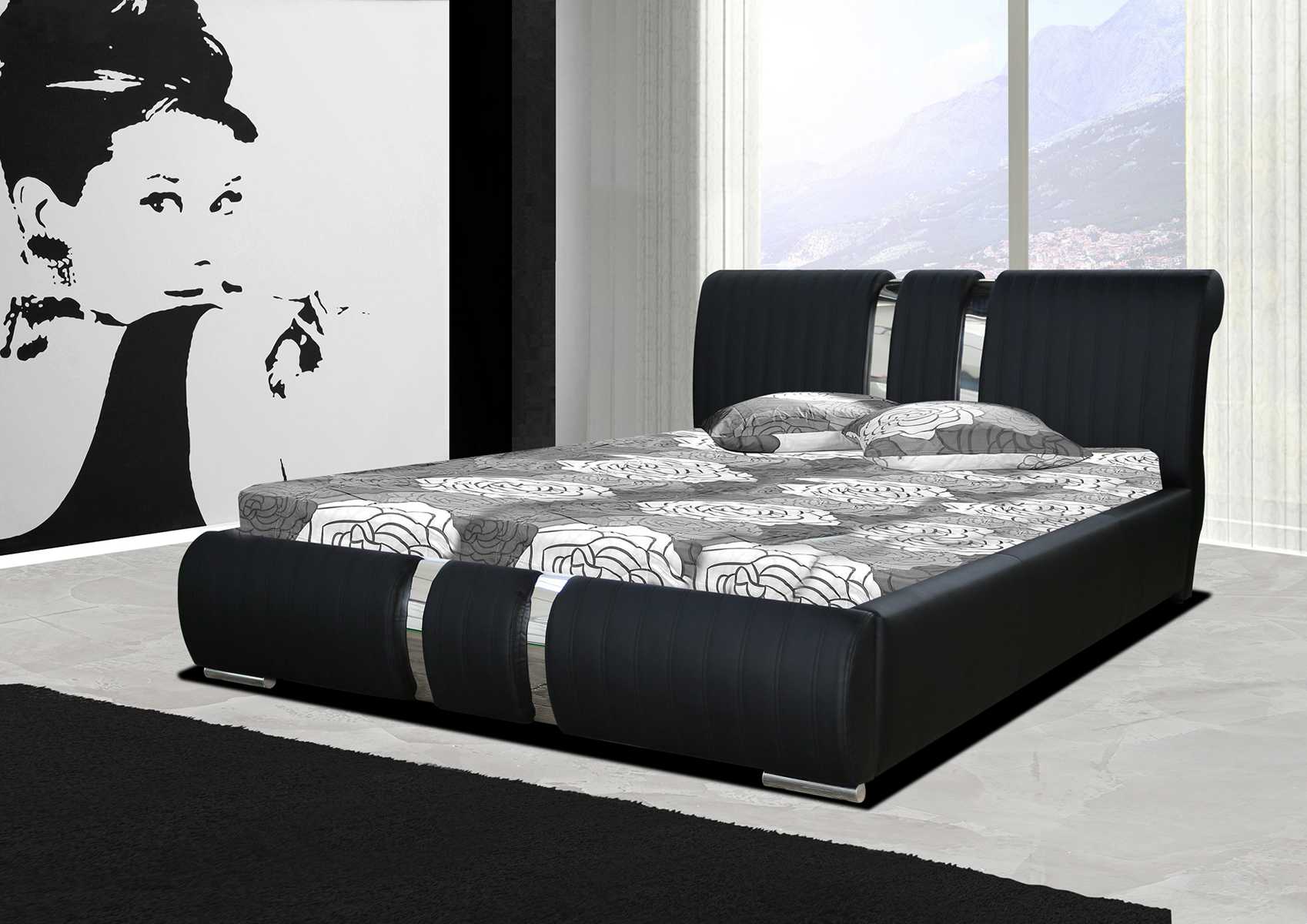 Doppelbett Bett Betten Polster Kunst Leder Schlafzimmer Bettkasten Ehebett Rost