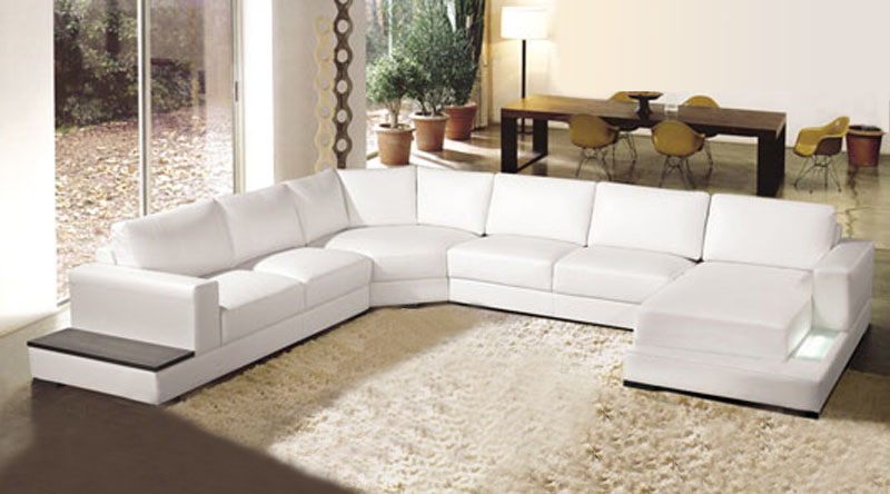 Ledersofa Couch Wohnlandschaft Ecksofa Eck Garnitur Design Modern Sofa A1127 neu