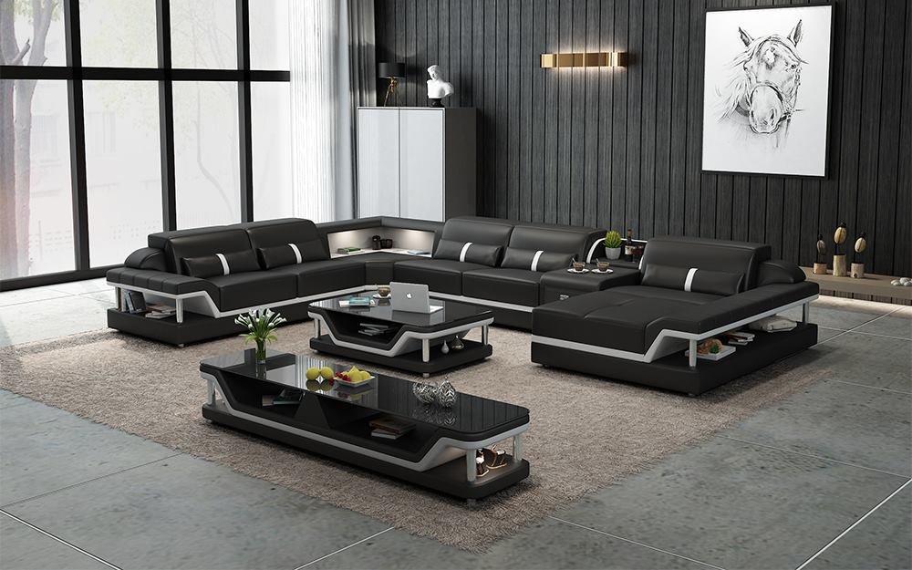XXL Ecksofa Wohnlandschaft Polster Eckgarnitur Eckcouch Sofa Polster Sitz Ecke