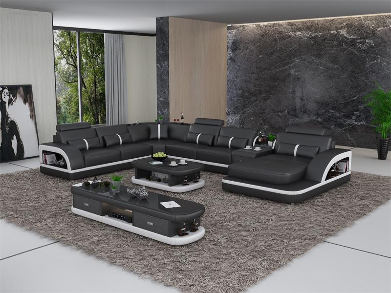 XXL Wohnlandschaft Ecksofa Polster Eckcouch Sofa Polster Sitz Ecke Eckgarnitur