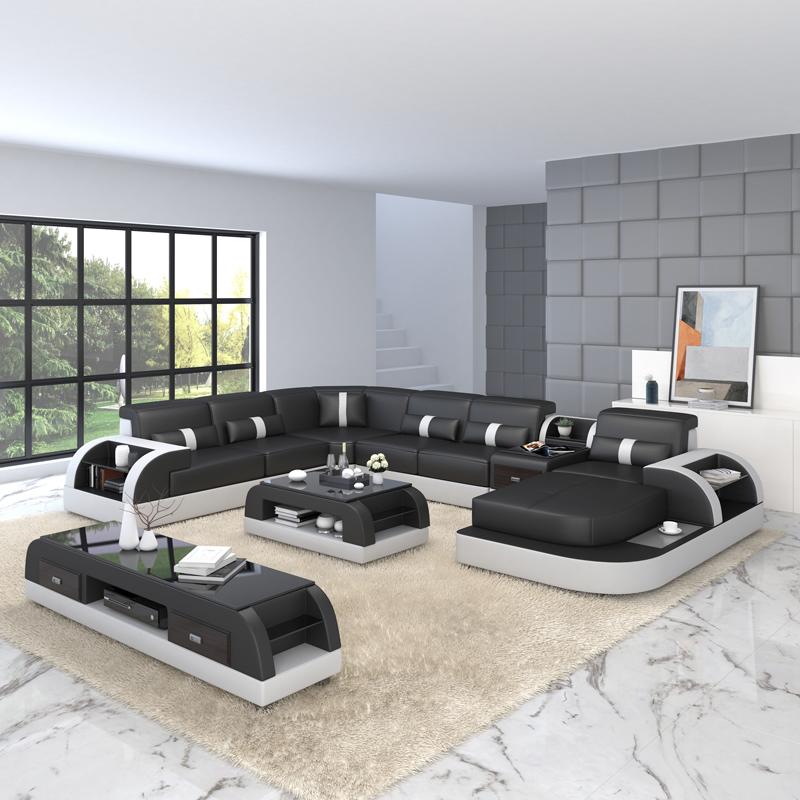 Design Ecksofa Polster Couch Sofa Eck Garnitur Leder Couchen Wohnlandschaft Neu