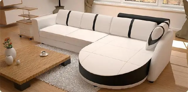 LEDERSOFA ECKSOFA MIT BETTFUNKTION DESIGNERSOFA SCHLAFSOFA LEDERECKCOUCH NEU