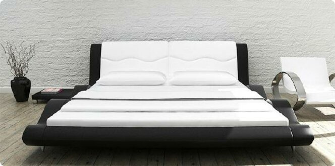 Polsterbett Bettten Bett Polster Ehe Leder Textil Designer Doppel XXL Big Louis