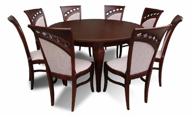Esstisch + 8 Stühle Esszimmer Set Essgruppe Runder Rund Tisch Tische Neu Z26