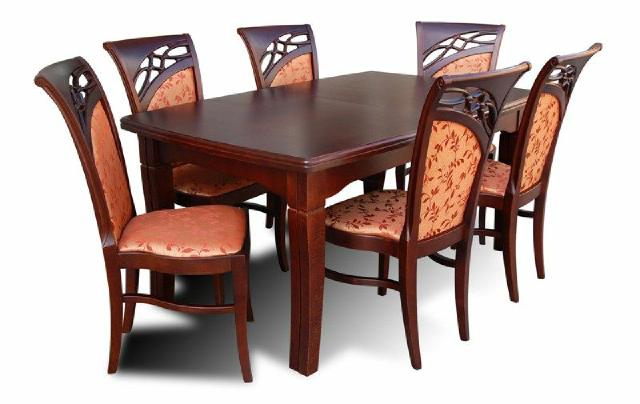 Esstisch + 6 Stühle Esszimmer Set Essgruppe Gruppentisch Tisch Tische Neu Z29