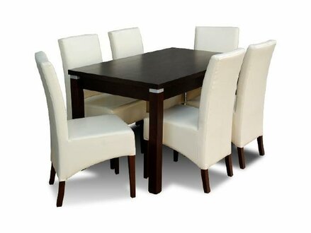 Esstisch + 6 Stühle Esszimmer Set Essgruppe Klassischer Tisch Tische Z02