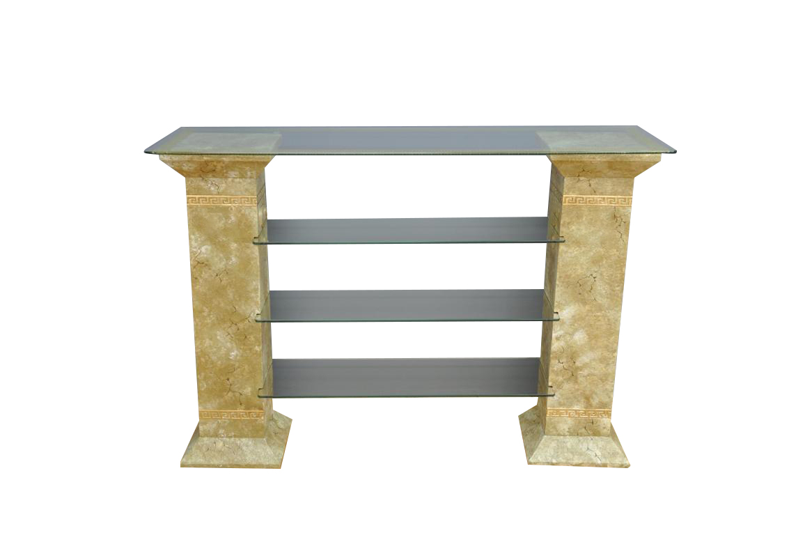 Klassische RTV Sideboard Fernseh Tisch Tische Tv Board Medusa Regal Vitrine 1866