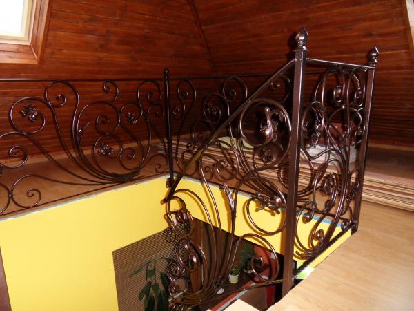 Treppengeländer Handlauf Echen Holz Metall Maßanfertigung Geländer Modell #176