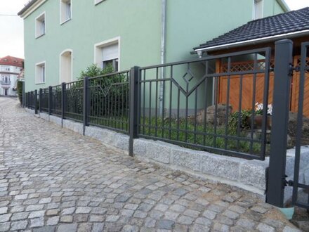 Aussen Garten Grundstück Geländer Zaun Klassisch Maßanfertigung Zaun M409 1lfm