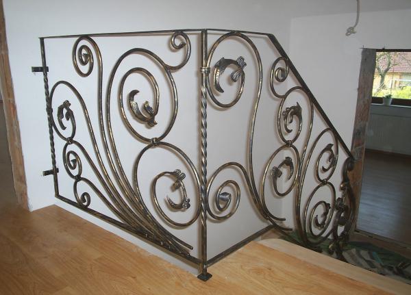 Klassische Geländer Handgefertigte Balkon Treppen Schmiedezaun Zaun 1lfm #168