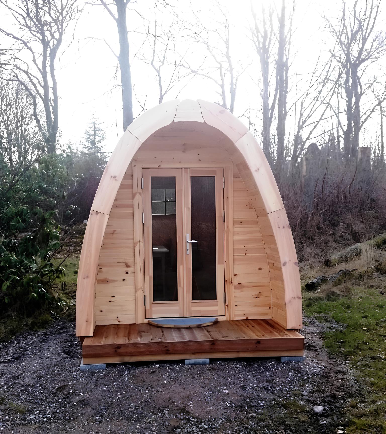 Campinghaus Camping Pod Ferienhaus Wochenendhaus Pinewood Holz Haus Fertig