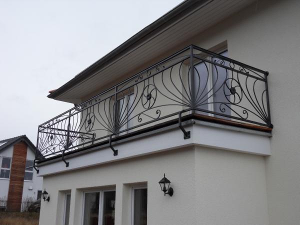 Klassische Geländer Handgefertigte Balkon Treppen Schmiedezaun Zaun 1lfm #342