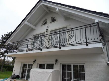 Klassische Geländer Handgefertigte Balkon Treppen Schmiedezaun Zaun 1lfm #340