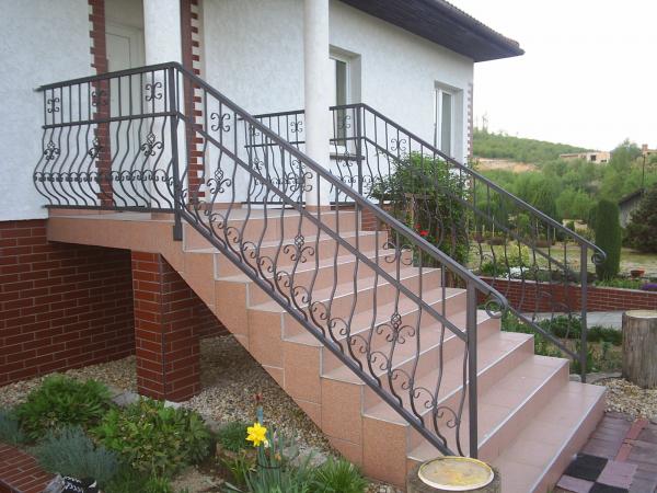 Klassische Stahl Treppe Schmiedeeisen Treppen Balkon Geländer Maßfertigung 146