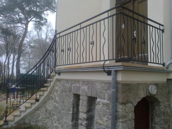 Klassische Stahl Treppe Schmiedeeisen Treppen Balkon Geländer Maßfertigung 144
