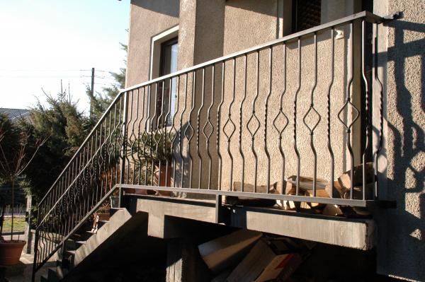 Klassische Stahl Treppe Schmiedeeisen Treppen Balkon Geländer Maßfertigung 147