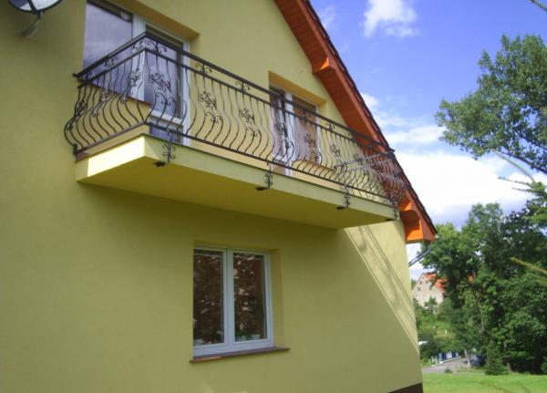 Balkon Geländer Zaun Handarbeit Maßanfertigung Schmiedeeisen Treppen Balkone 154