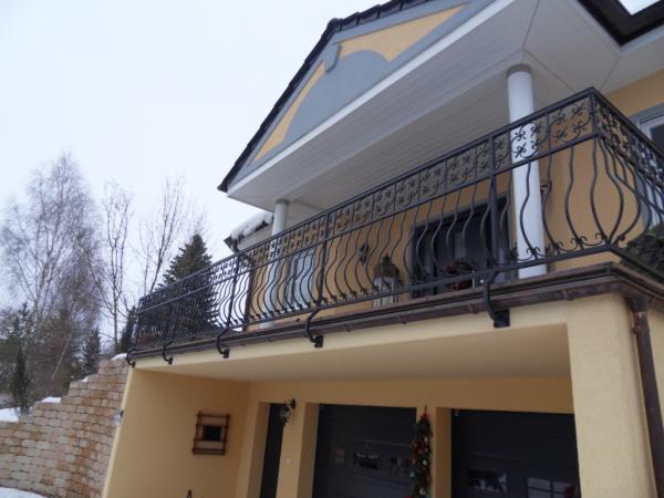 Klassische Geländer Handgefertigte Balkon Treppen Schmiedezaun Zaun 1lfm #337