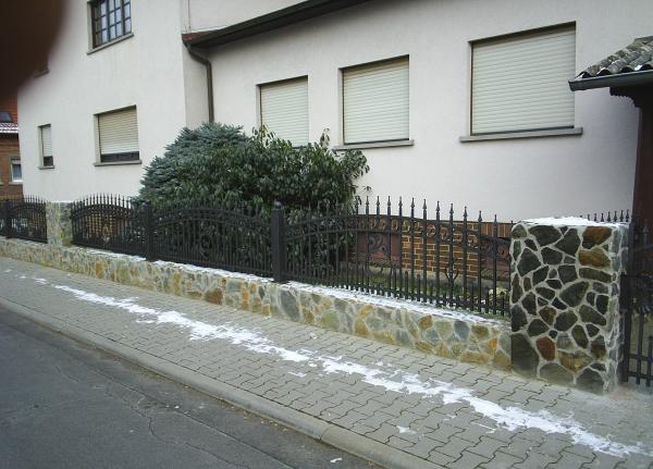 Zaun Garten Klassische Schmiedeeisen Handgefertigt nach Maß Geländer M225 1lfm