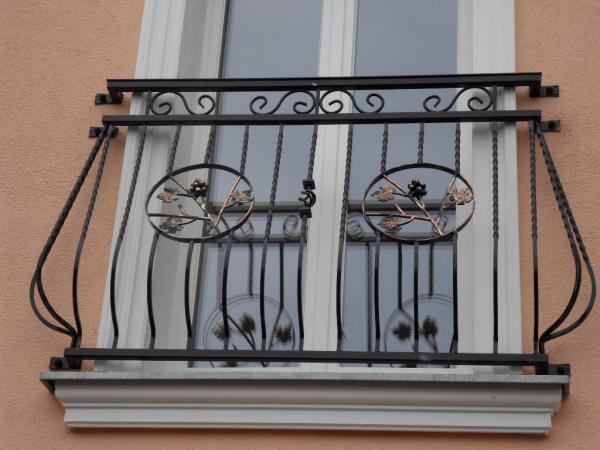 Klassische Geländer Handgefertigte Balkon Treppen Schmiedezaun Zaun 1lfm #341