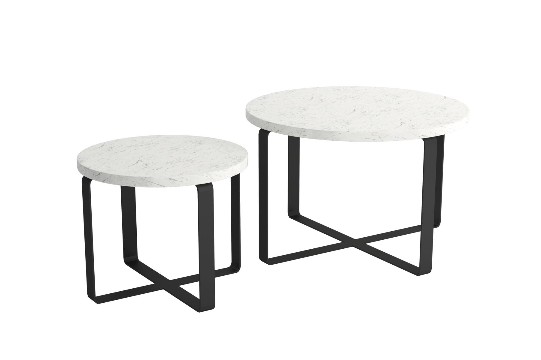 Rund Luxus Tisch Couchtisch Design Tische Style Möbel Wohnzimmer 2x Couchtisch