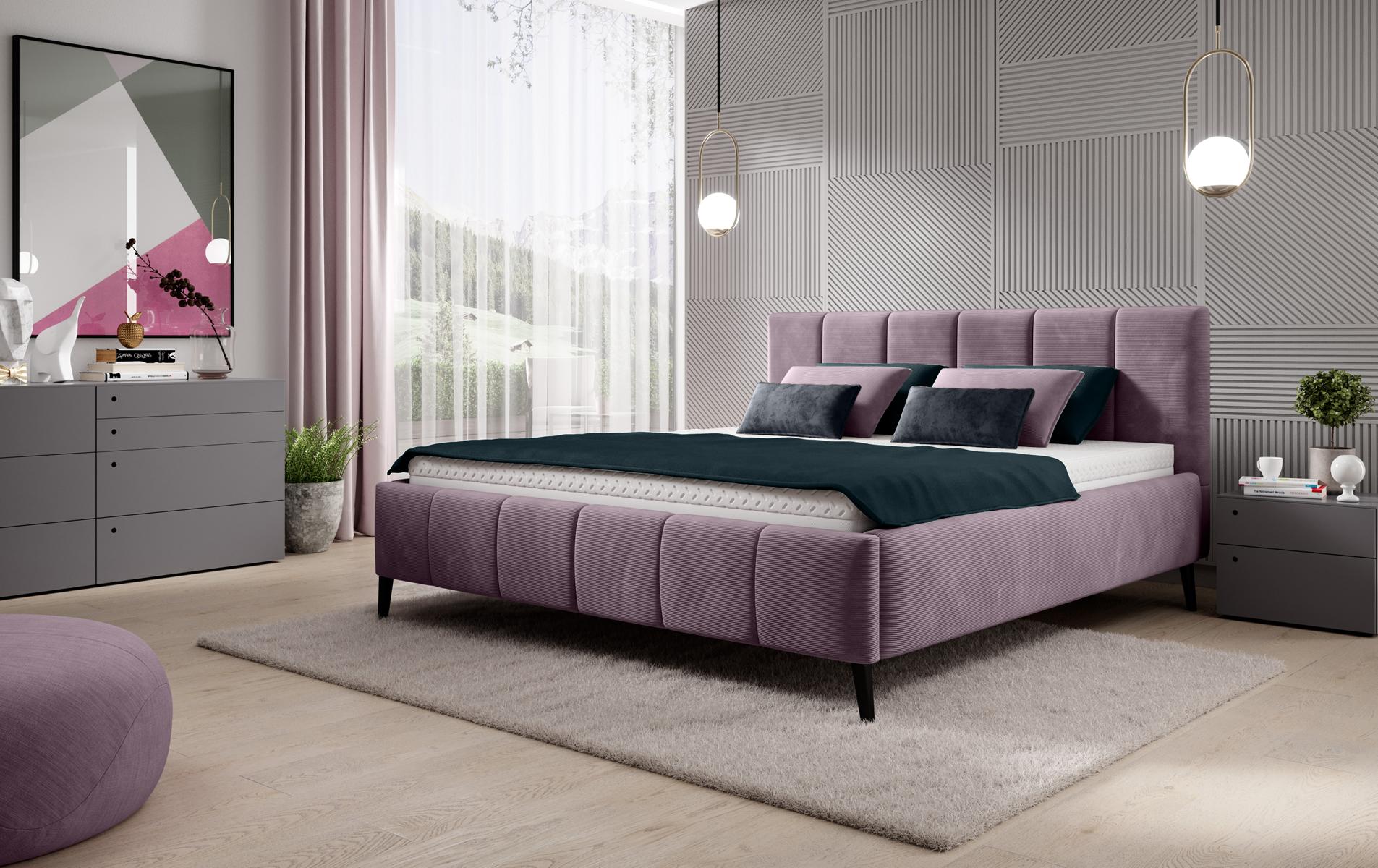 Bett Schlafzimmer Betten 180x200 Polsterbett Design Doppel Hotel Möbel Samt Neu