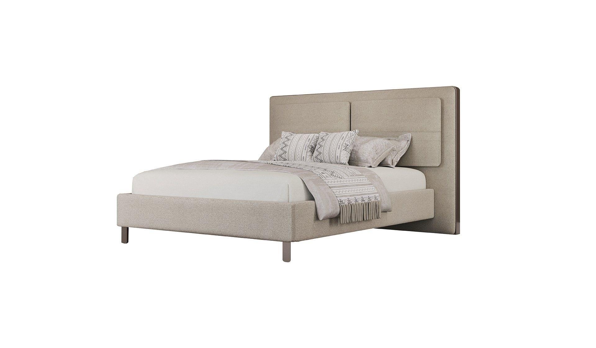 Polsterbett 180 x 200 cm Doppelbett Schlafzimmer Luxus Holzmöbel neu