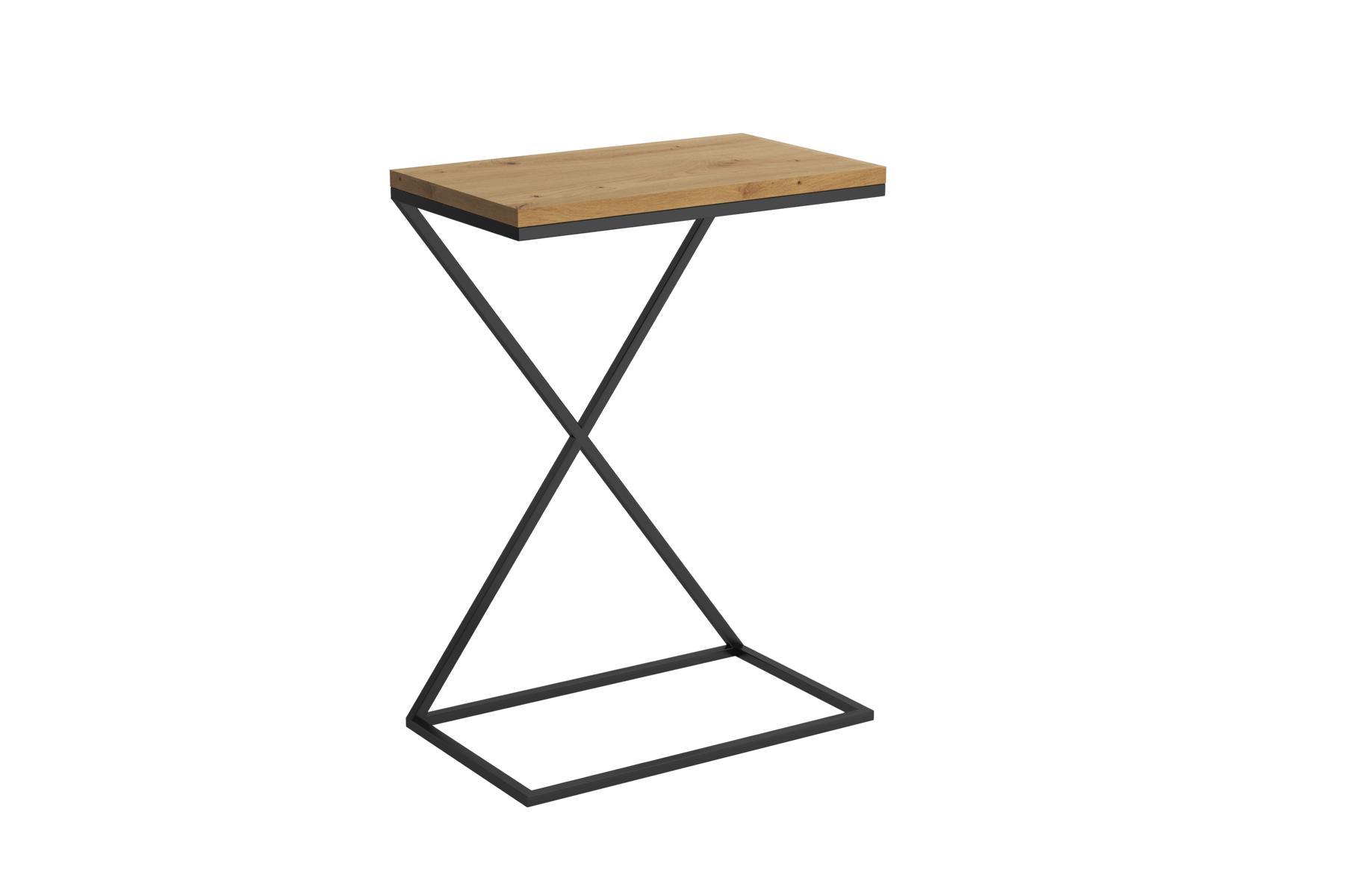 Beistelltisch Massiv Holz Wohnzimmer Tisch Edelstahl Tisch Konsole Zeitungstisch