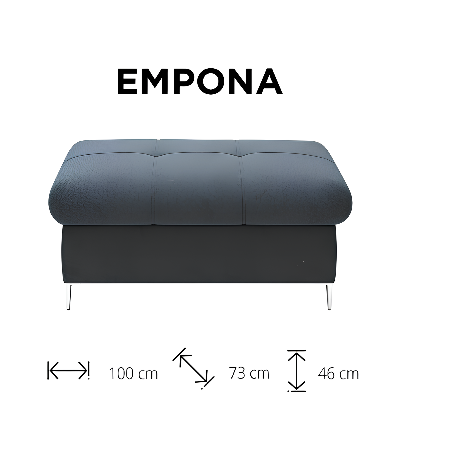 Ottomane Möbelhocker Ottoman Fußhocker Hocker Sofa Pouf Polster Beistellhocker