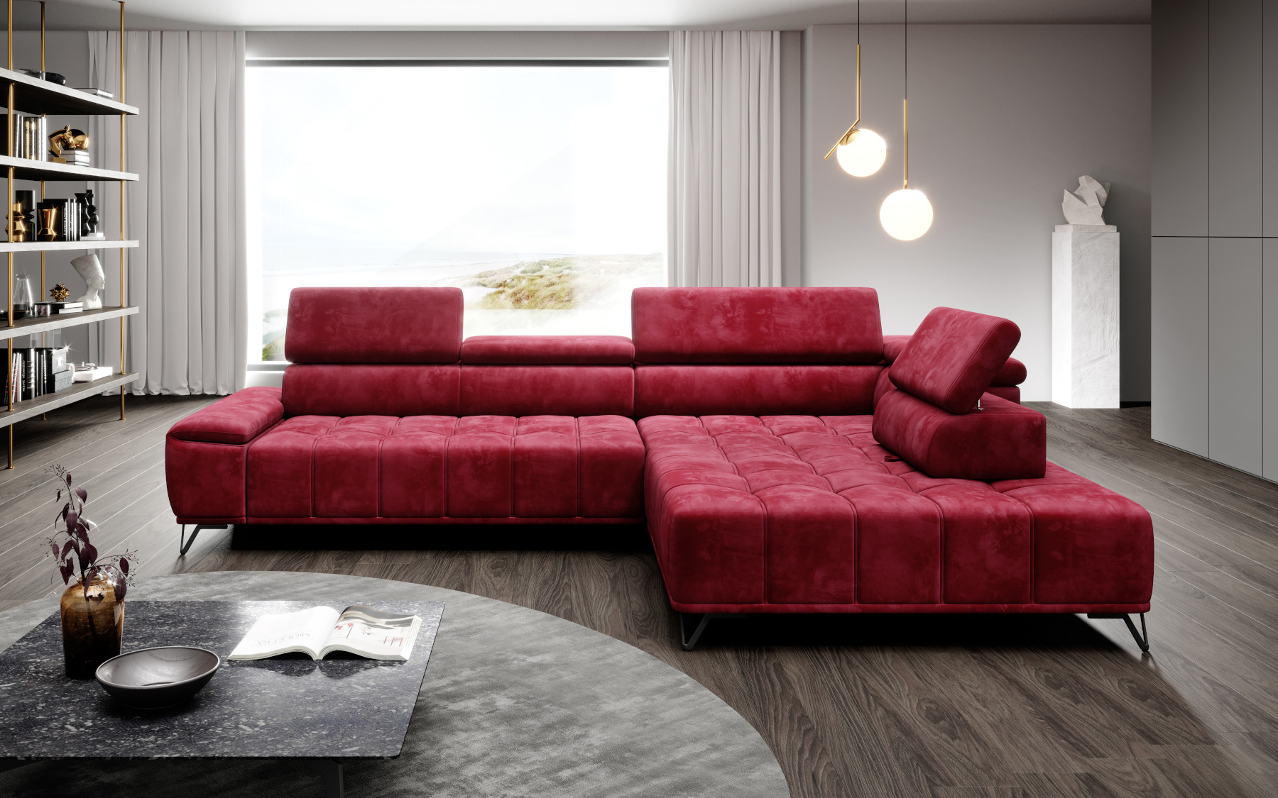 Ecksofa L-Form Couch Wohnlandschaft Eck Couchen Möbel Design Modern Textil Neu