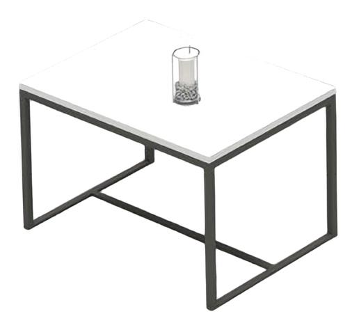 Bürotisch Beistelltisch Couchtisch Rechteckig Tischchen Holz Weiß Büro
