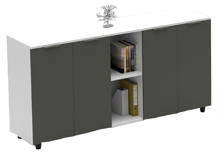 Aktenschrank Büroschrank Sideboard Ablagekommode Schrank Office 180cm