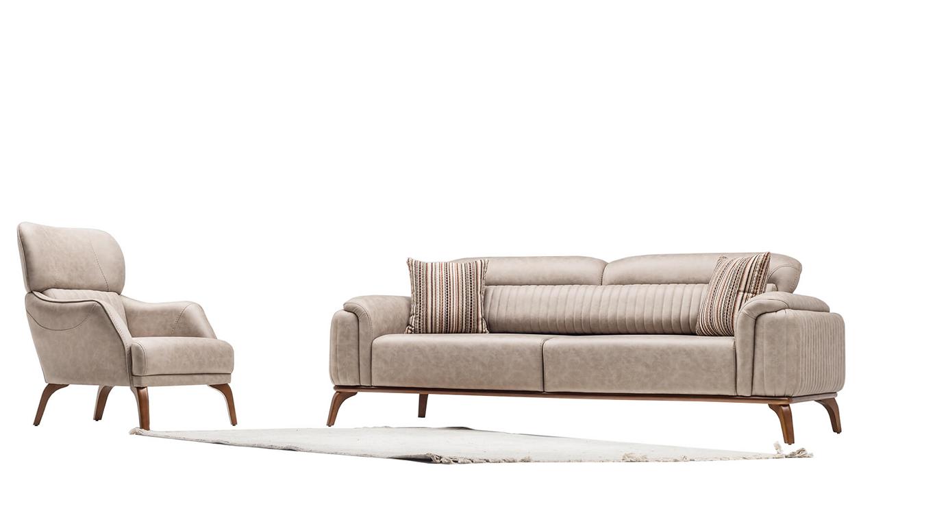 Polstergarnitur Wohnlandschaft Sofa Set Lounge Sitzgruppe Couch Sitzgruppe 3+1