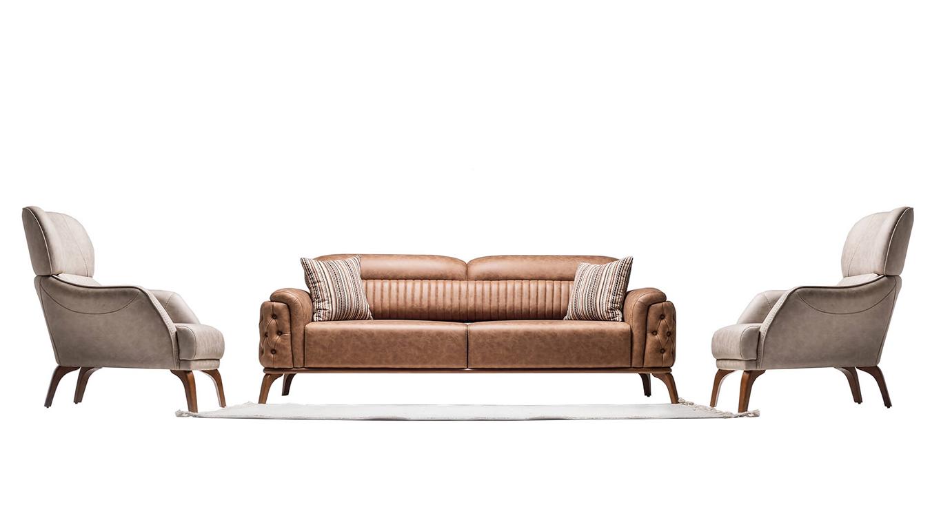 Sofaset Sofa-Set Sitzgruppe Couchgarnitur Polsterset Sofagarnitur Lounge 3+1+1
