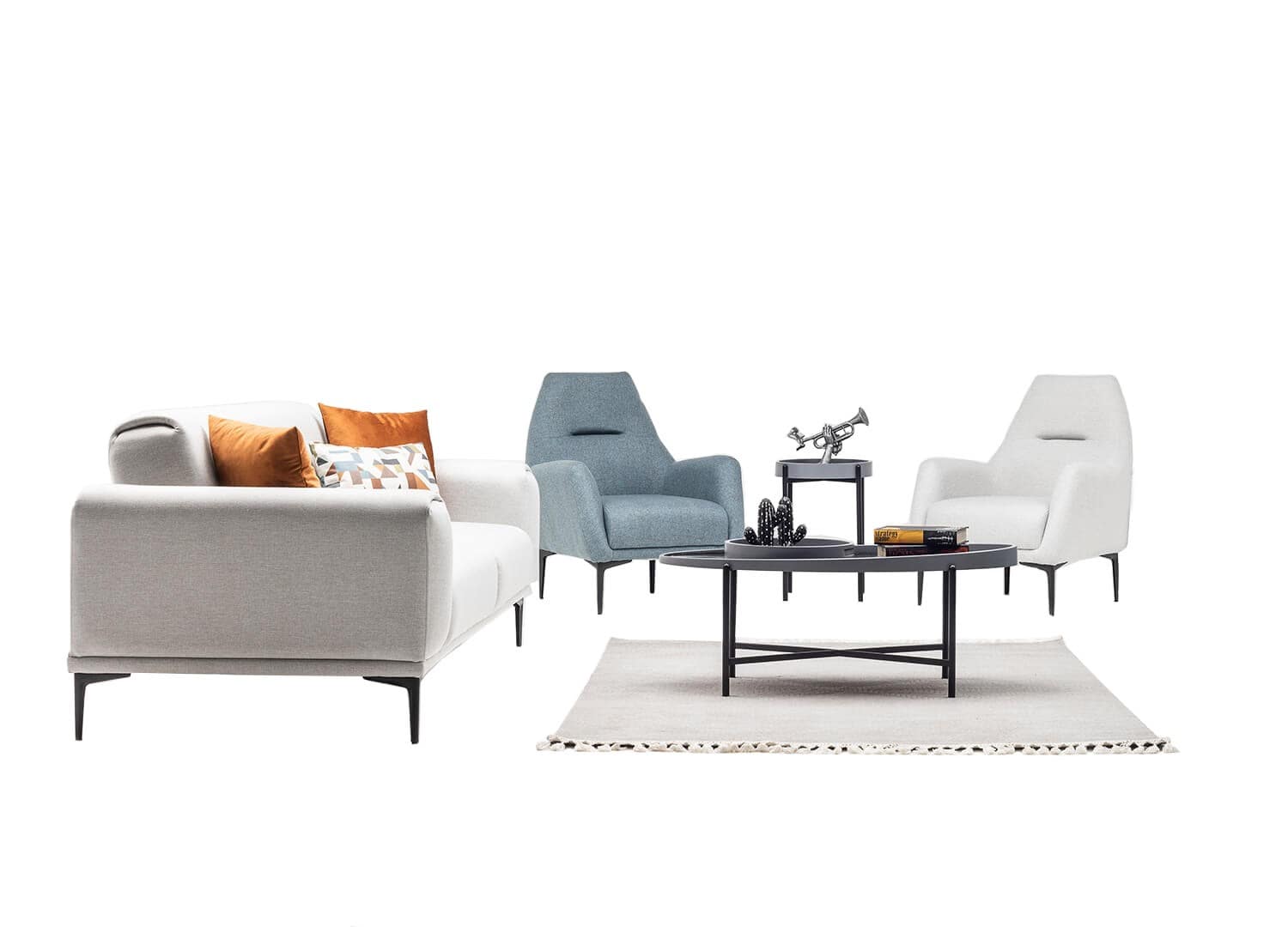 Wohnlandschaft Sofa Couch Set Polstergarnitur Sitzgruppe Sitzgruppe Lounge 3+1+1