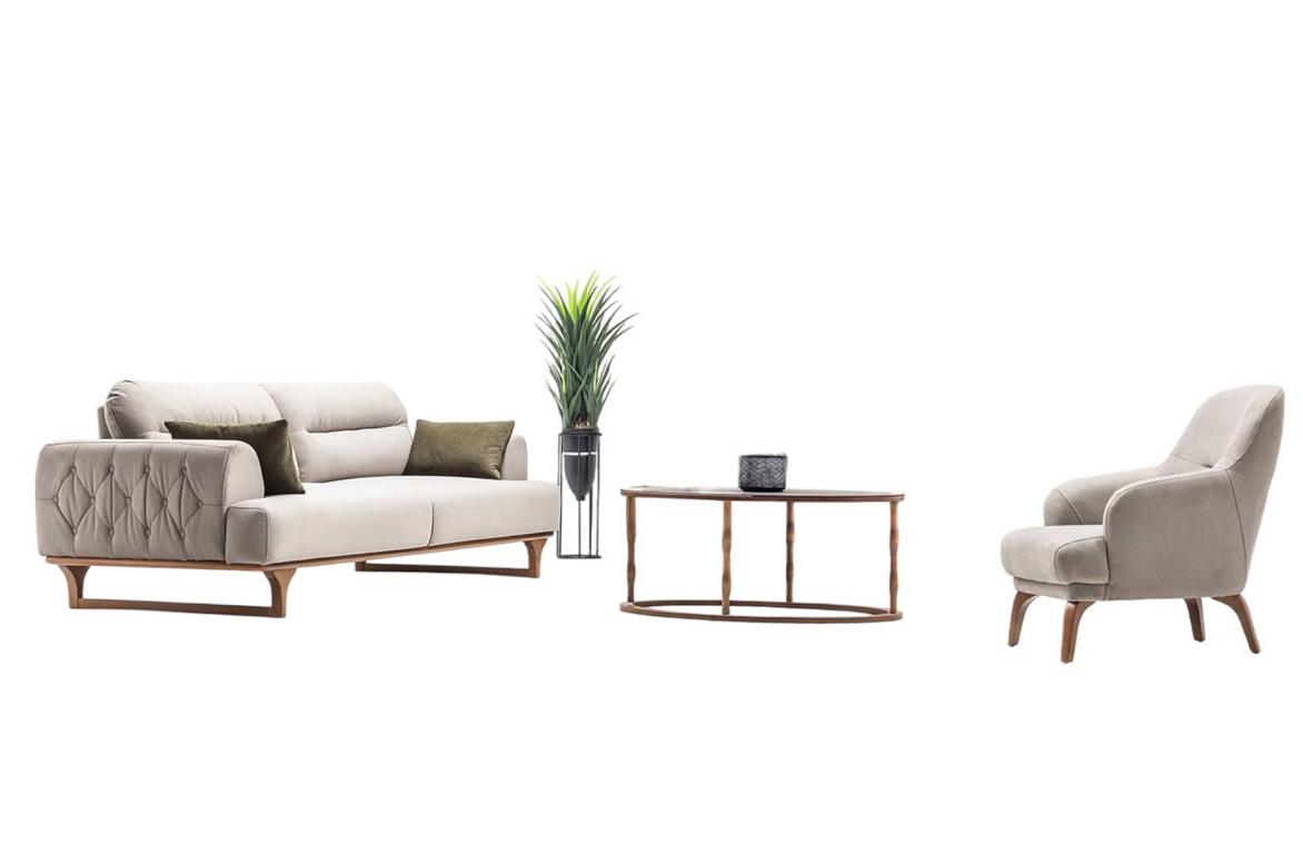 Wohnlandschaft Sofa Set Sitzgruppe Lounge Polstergarnitur Sitzgruppe Couch 3+1