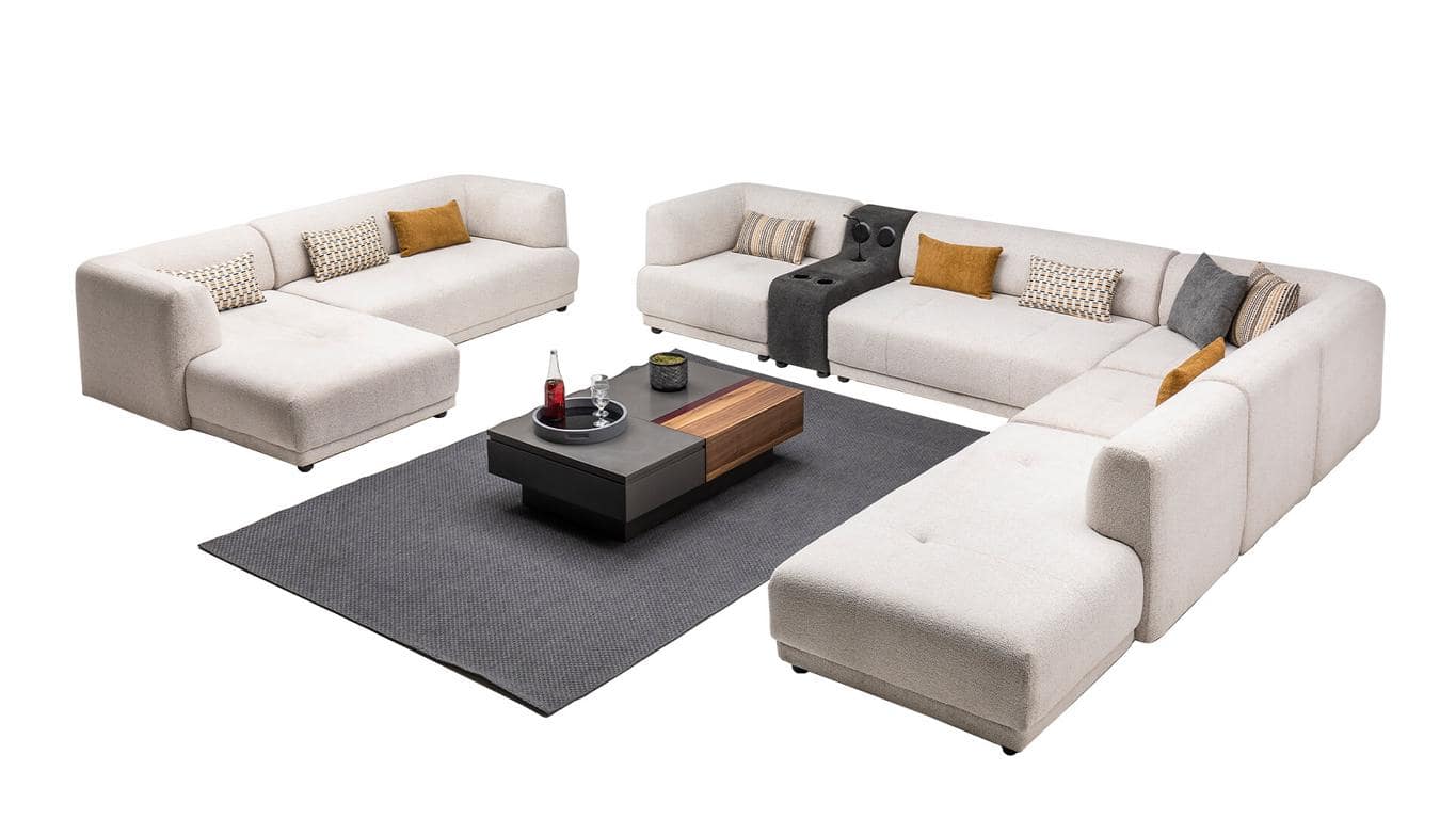 Eckcouch Wohnraumsofa Eckgarnitur Lounge Sofa Couch Polsterlandschaft Couchen