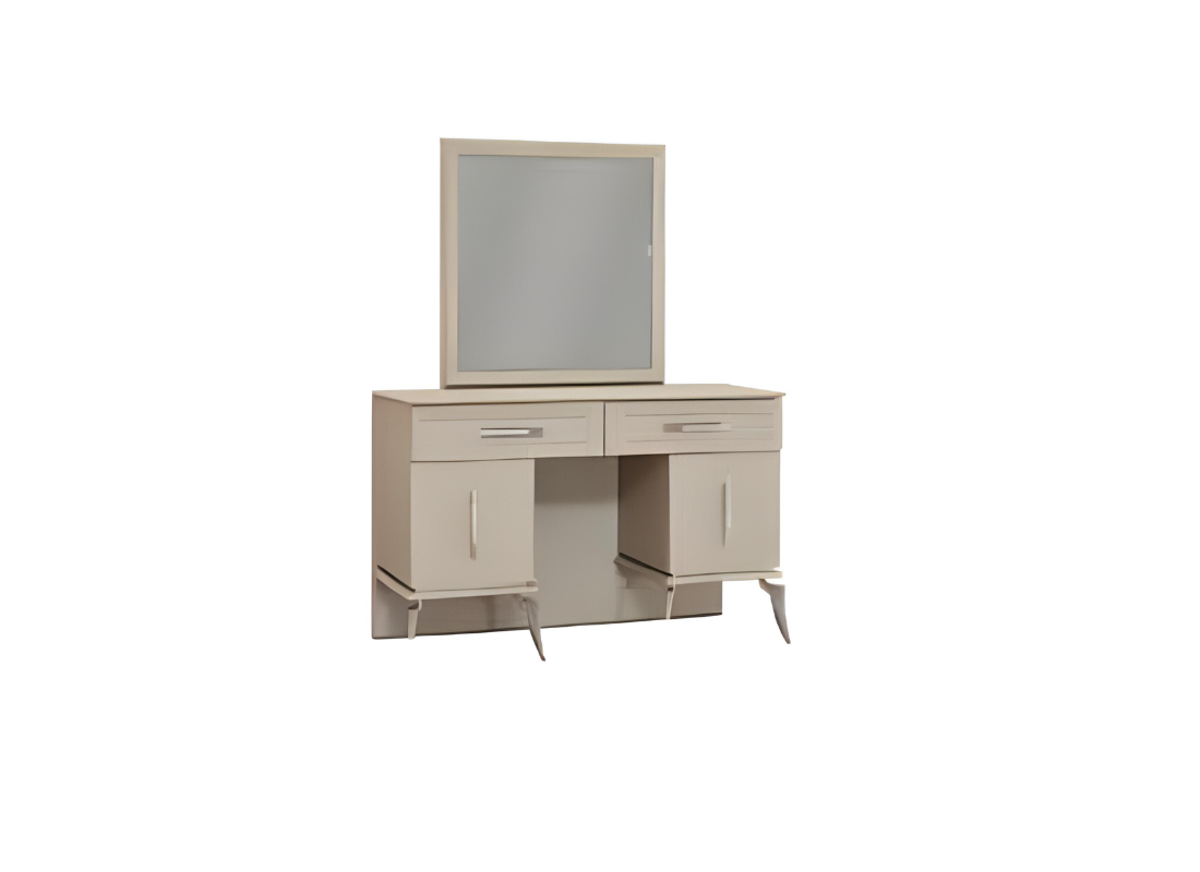 Grau Holz Möbel Schlafzimmer Modern Design Schminktisch mit Spiegel