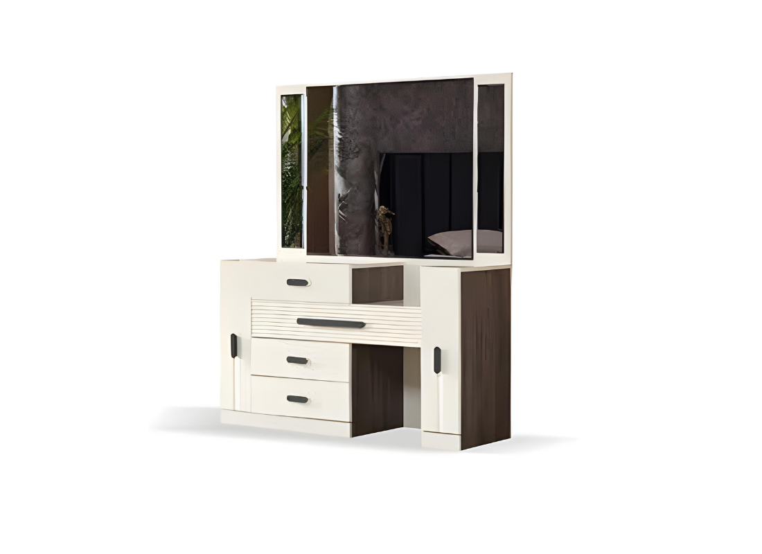 Schlafzimmer Holz Möbel Luxus Schminktisch mit Spiegel Design Modern