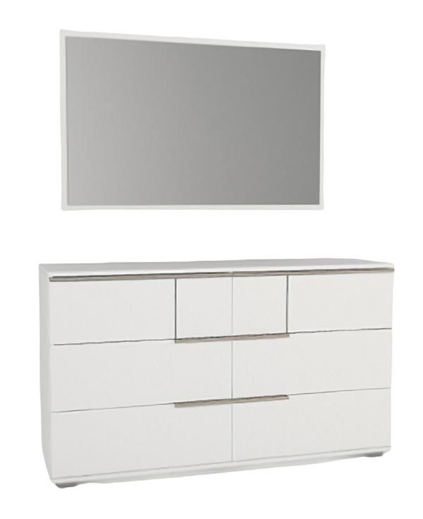 Kommode Anrichte Highboard Buffet Kommoden Spiegel Schrankkommode Sideboard 2tlg
