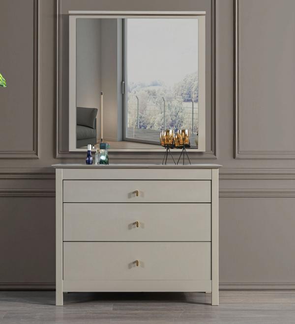 Anrichte mit Spiegel Kommode Sideboard Kommoden Flurkommode Sideboard 2tlg