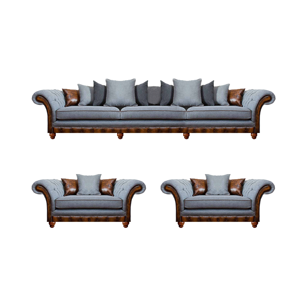 Sofagarnitur 3+1+1 Sitzer Set Design Sofa Polster Couchen Modern Luxus Stil