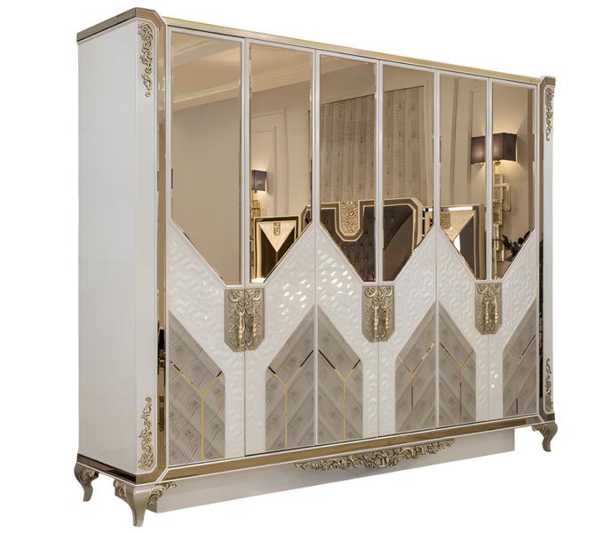 Antiker Stil Kleiderschrank Klassischer Schrank Schlafzimmer Schränke 276cm