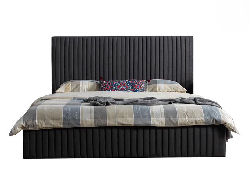 Modernes Polsterbett Bett Betten Bettgestell Doppelbett 180x200 Schwarz Ehebett