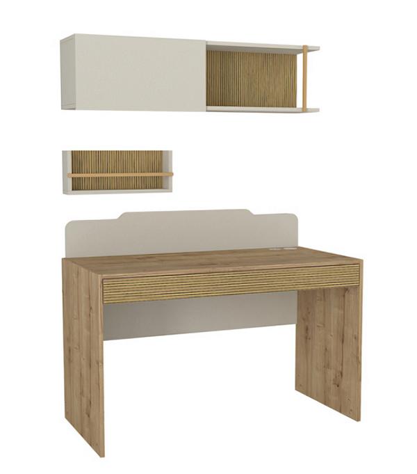 Schreibtisch Komfortabel Jugendzimmer Kindermöbel Weiß Moderne Möbel Beige